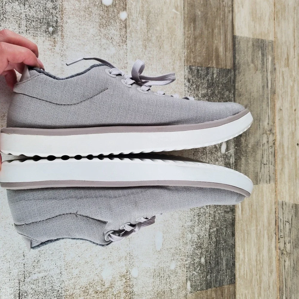 Allbirds Wool Piper Womens Shoe Sz 9 W Running Pewter Gray Woven Lace Up Sneaker